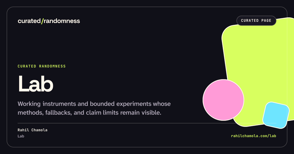Whole work share artwork for Lab, landscape format in dark theme.